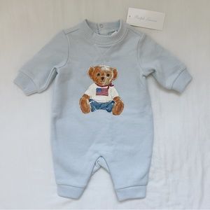 Ralph Lauren Iconic Teddy Bear Onesie